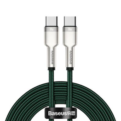 Baseus Cafule Metal Datenkabel USB Type C - USB Type C 100 W (20 V / 5 A) Power ...
