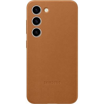 Leather Cover (braun, Samsung Galaxy S23)