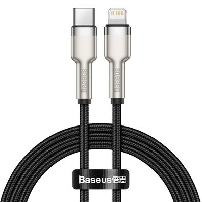 Baseus Cafule Metal Datenkabel USB Typ C - iPhone 20 W Power Delivery 1 m schwarz ...