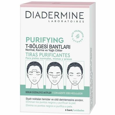 Diadermine Purifying Strips Normal Combination Skin 6 Stücke
