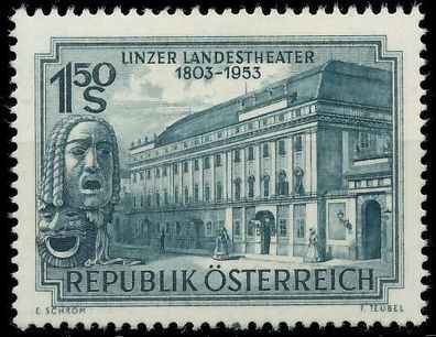 Österreich 1953 Nr 988 postfrisch X7078EE