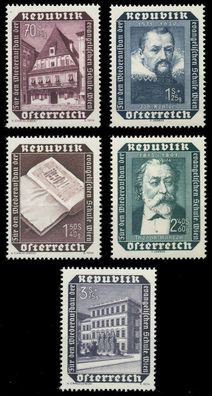 Österreich 1953 Nr 989-993 postfrisch X70791E