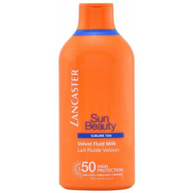 Lancaster Sun Beauty Velvet Tanning Fluid Milk Spf50 400ml Face And Body