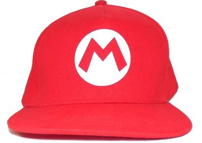 Nintendo Super Mario - Badge Mario (Snapback Cap) Cap Red