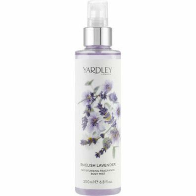 Yardley English Lavender Fragrance Mist 200ml Spray