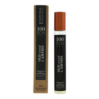 100 Bon Oud Wood Amyris Mini Concentree De Parfum unisex Refillable 15ml For Men