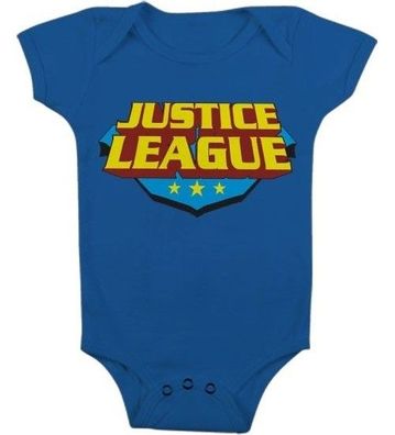 Justice League Classic Logo Baby Body Kinder Blue