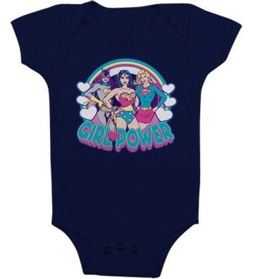 DC Comics Girlpower Baby Body Mädchen Navy