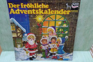 LP Schallplatte Zebra fröhliche Adventskalender Erika Burk Ein Tag vor Heiligabend