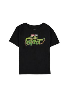 Marvel - I Am Groot - Boys Short Sleeved Regular Fit T-Shirt Black