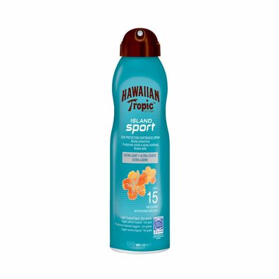 Hawaiian Tropic Island Sun Protection Spray Ultra Light Spf15 220ml
