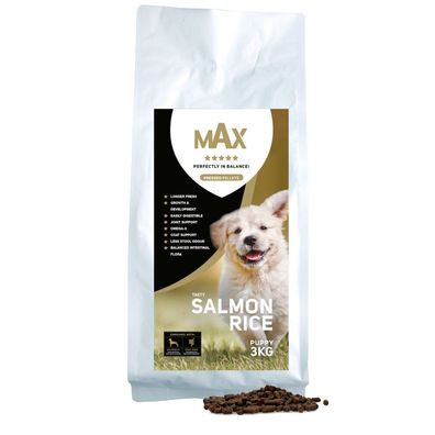 Max Puppy zalm/ rijst geperst