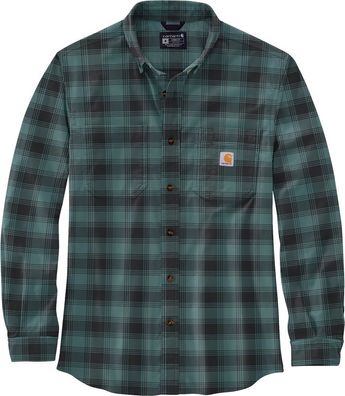 Carhartt Hemd Flannel L/ S Plaid Shirt Sea Pine