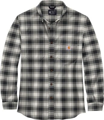 Carhartt Hemd Flannel L/ S Plaid Shirt Malt
