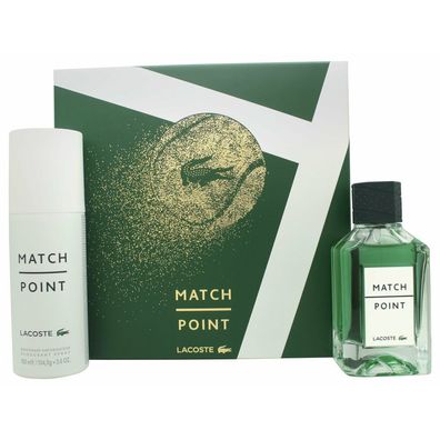 Lacoste Match Point Gift Set 100ml EDT + 150ml Deodorant Spray