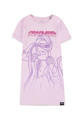 Disney Fearless Princess (Kids) - Rapunzel Girls Short Sleeved T-Shirt Dress Purple