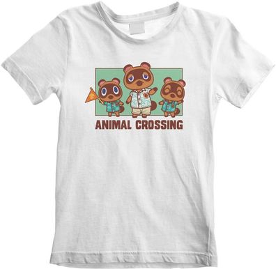 Nintendo Animal Crossing - Nook Family (Kids) Jungen Kinder T-Shirt White