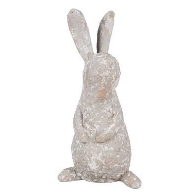 Clayre & Eef Figur Kaninchen 31 cm Beige Polyresin (Gr. 15x12x31 cm)