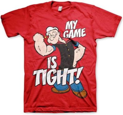 Popeye Game Is Tight T-Shirt Red