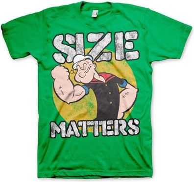 Popeye Size Matters T-Shirt Green