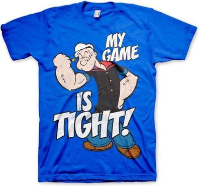 Popeye Game Is Tight T-Shirt Blue