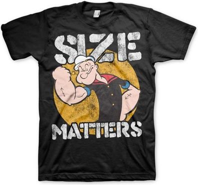 Popeye Size Matters T-Shirt Black