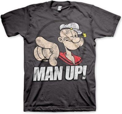 Popeye Man Up! T-Shirt Dark-Grey