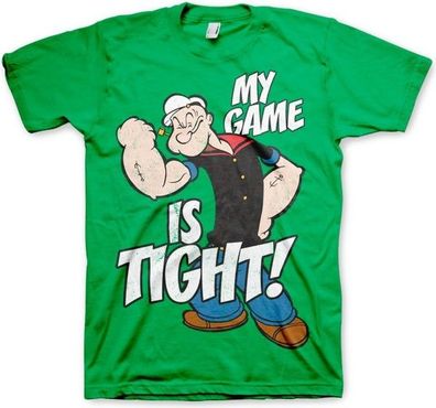 Popeye Game Is Tight T-Shirt Green