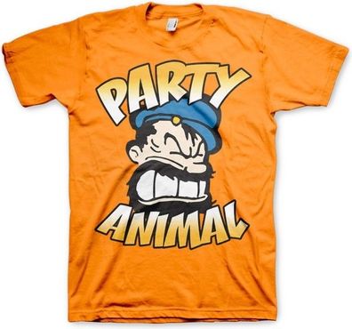 Popeye Brutos Party Animal T-Shirt Orange