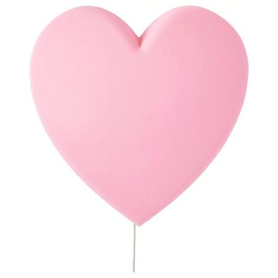 IKEA Upplyst Kinderlampe Wandleuchte Lampe LED, Schmetterling Herz rosa NEU