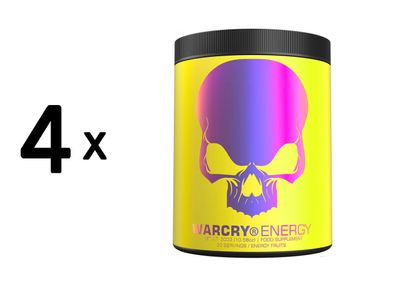 4 x Genius Nutrition WARCRY Energy (300g) Energy Fruits