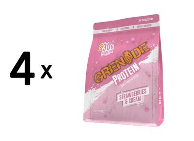 4 x Grenade Protein (2000g) Strawberries and Cream