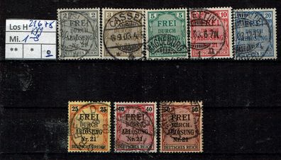 Los H21678: Deutsches Reich Dienst Mi. 1/8, gest.