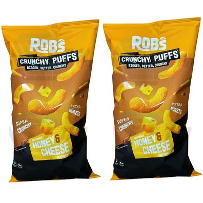 Rob`s Crunchy Puffs | Bigger, Better, Crunchy | Honey & Cheese | 2x 130g