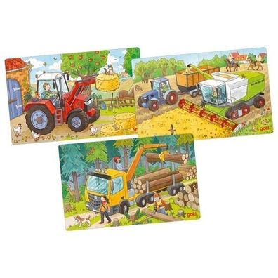 Puzzles Fahrzeuge Holz-Puzzle Sperrholz Fahrzeuge Bauernhof