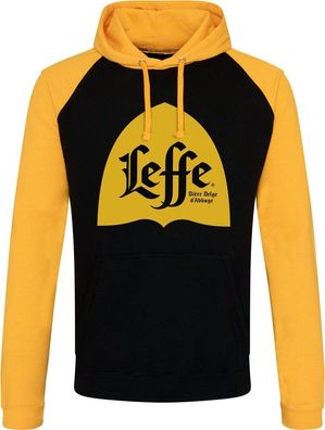 Leffe Alcove Logo Baseball Hoodie Black-Yellow