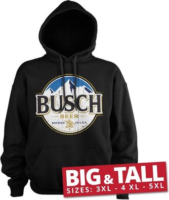 Busch Beer Vintage Label Big & Tall Hoodie Black