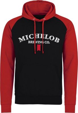 Michelob Brewing Co. Baseball Hoodie Black-Red