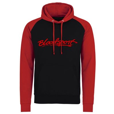 Bloodsport Logo Baseball Hoodie Black-Red