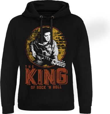 Elvis Presley The King Of Rock 'n Roll Epic Hoodie Black