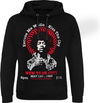 Jimi Hendrix Live In New York Epic Hoodie Black
