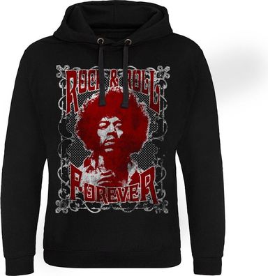 Jimi Hendrix Rock 'n Roll Forever Epic Hoodie Black