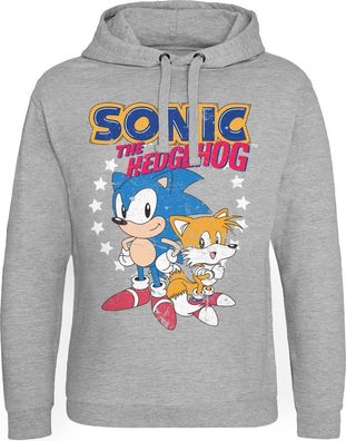 Sonic The Hedgehog Sonic & Tails Epic Hoodie Heather-Grey