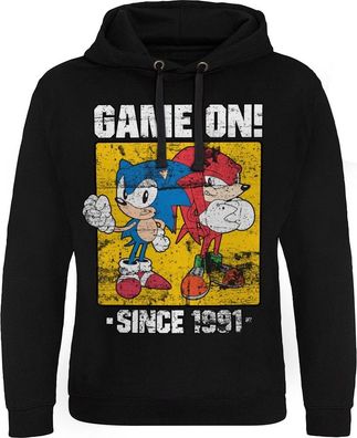 Sonic The Hedgehog Sonic Game On Since 1991 Epic Hoodie Black