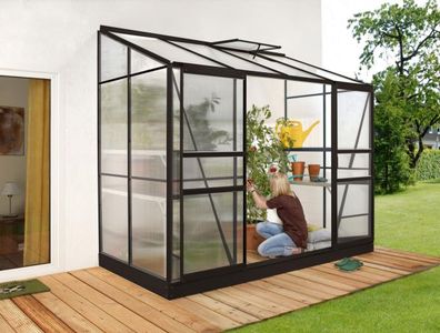 Vitavia Gewächshaus Ida 3300, schwarz, 4mm HKP