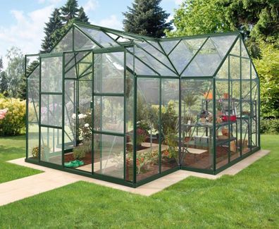 Vitavia Gewächshaus Sirius Orangerie, grün, 3mm ESG