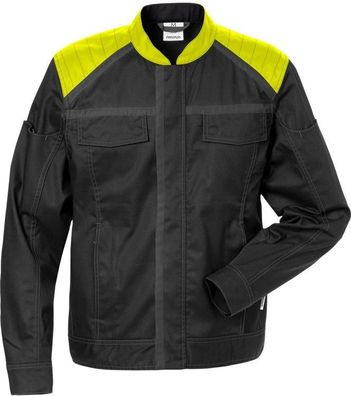 Fristads Industrie-Stretch-Jacke Damenjacke 4556 STFP Schwarz/ Gelb