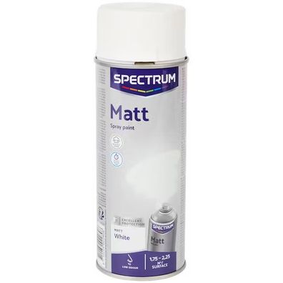 Spectrum Matte Sprühfarbe Weiß 400 ml