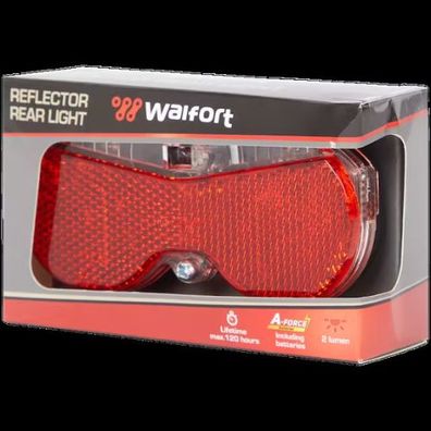 Walfort - LED Fahrrad Rücklicht inkl. Reflektor STVZO Licht Fahrradbeleuchtung