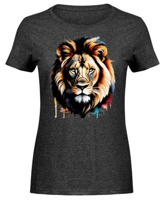 Löwe - Damen Melange Shirt